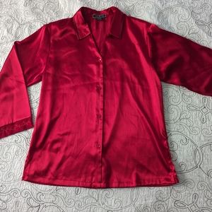 Vintage Halston Sheer Edged Blouse